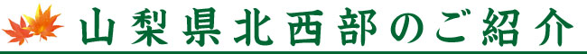 山梨県本西武のご紹介